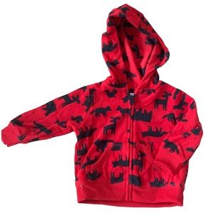 6 month red fleece Carter’s sweater